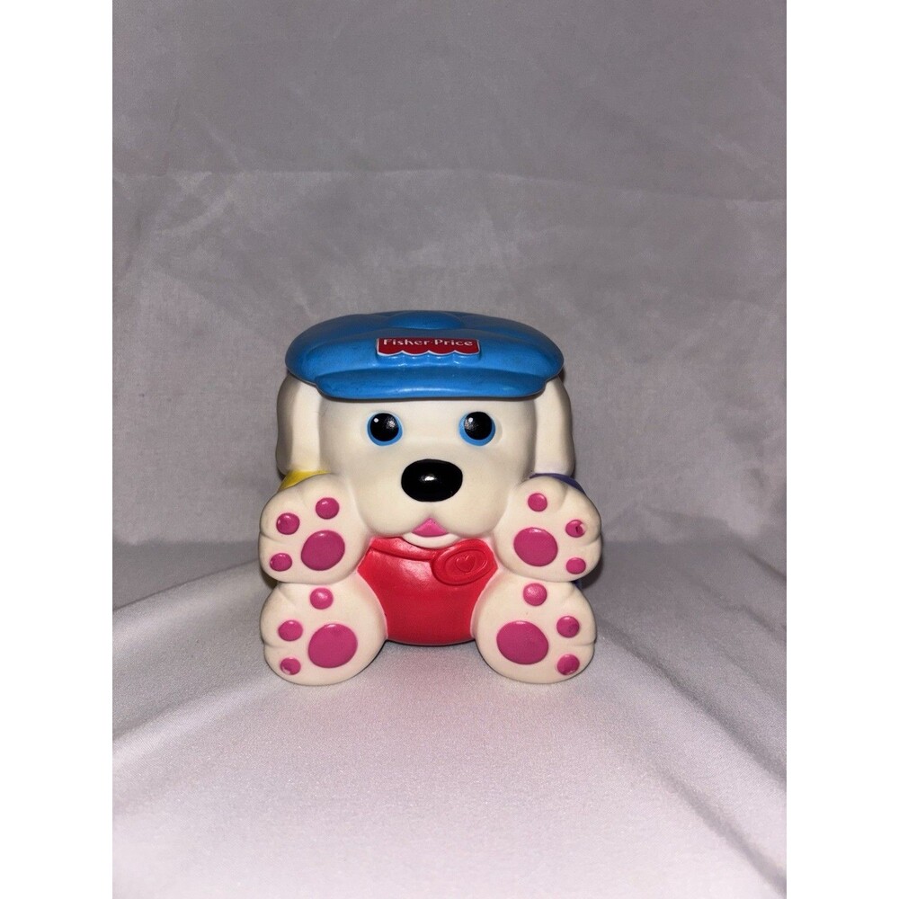 Vintage 1997 Fisher Price Puppy Dog Squeek Toy